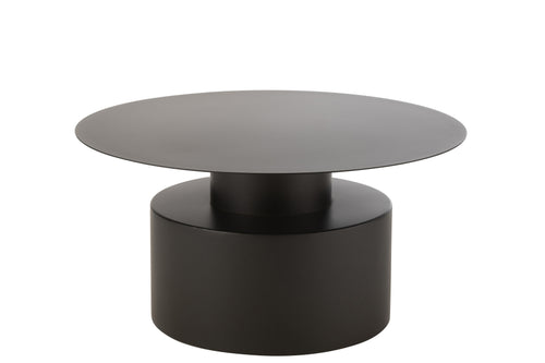 J-Line salontafel Rond - metaal - zwart
