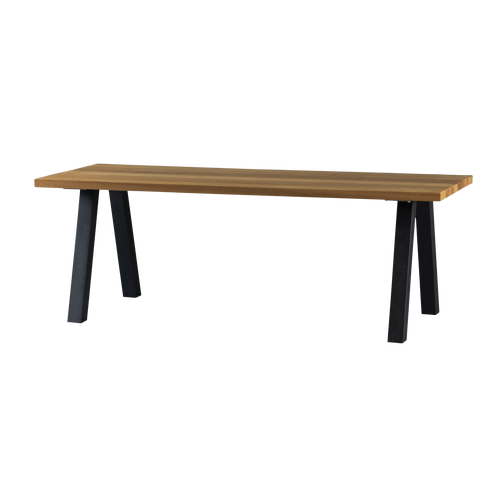 WOOOD tuintafel met a-poot Tablo - Ayous/ Metaal - Naturel - 75x210x81