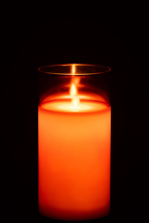 J-Line lamp Blinkend - glas - rood - medium - LED lichtjes - vtwonen shop