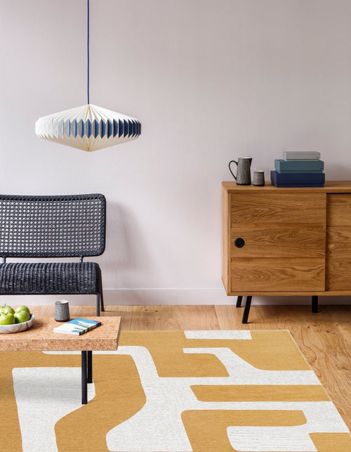 AFK Living vloerkleed Dedale - voor binnen en buiten - geel - 120 x 170 cm