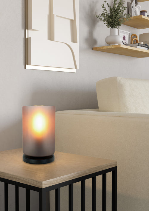 EGLO tafellamp Colomera - e27 - 19,5 cm - zwart/mat grijs - vtwonen shop