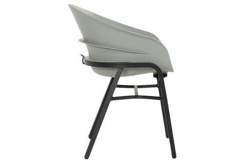 Hartman Tuinstoel Tubb - Grijs - Zithoogte 46cm - Set Van 2