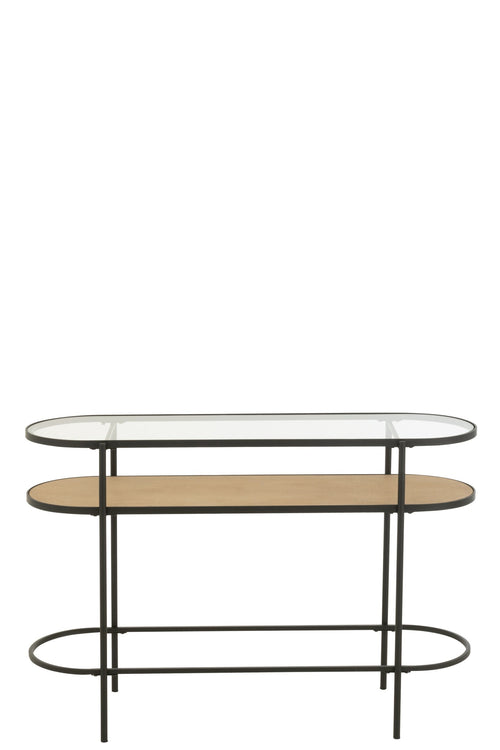 J-Line console - ijzer - naturel/zwart