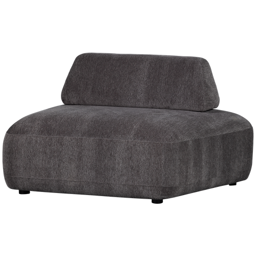 WOOOD fauteuil Sterck - Polyester - Charcoal - 118x102x41 - vtwonen shop