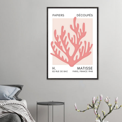 Artfulprints Poster Matisse – Coral harmony taupe   - 70x100 cm - Taupe