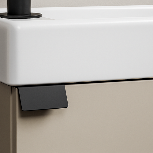 Badplaats Toiletmeubel Apollo 40 x 22 cm – Beige – Fonteinmeubel met Wastafel