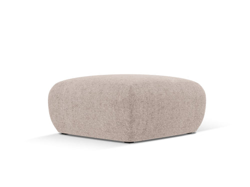 Cosmopolitan Design Poef Nolio chenille, beige - 75x75x36cm