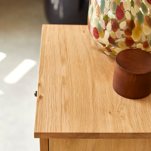 Tikamoon Massief eikenhouten onderkast - Naturel
