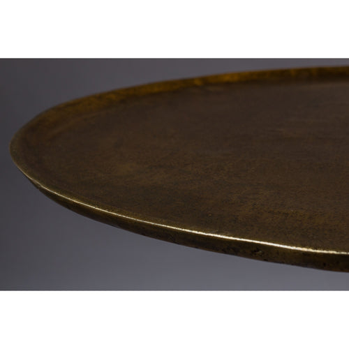 Dutchbone Brute Bijzettafel Rond 63 cm Goud - vtwonen shop