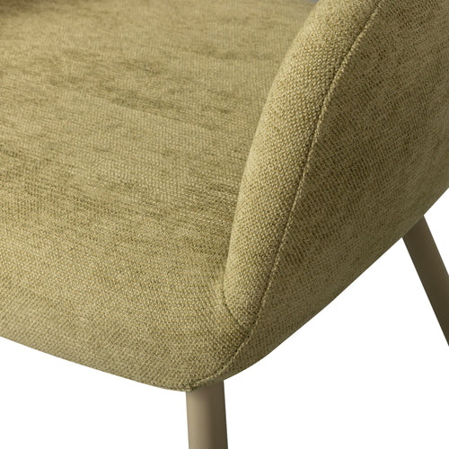 WOOOD eetkamerstoelen Jenny - Polyester - Sage - Set van 2