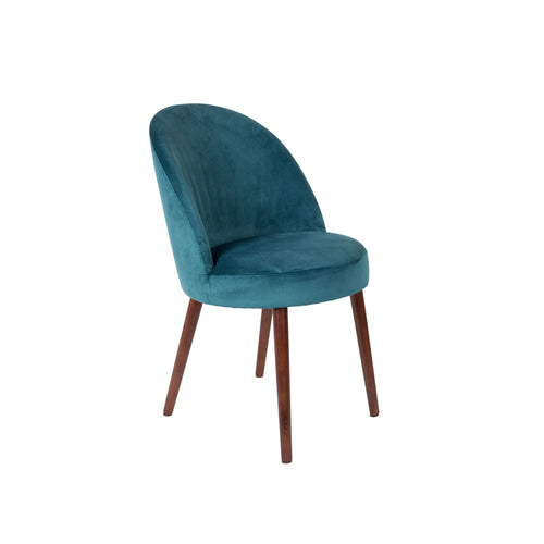 Dutchbone Barbara Eetkamerstoelen Blauw - Set van 2 - vtwonen shop