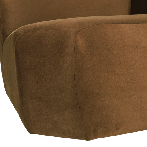 WOOOD hoekelement recht Mojo Base - Velvet - Honinggeel - 74x105x105