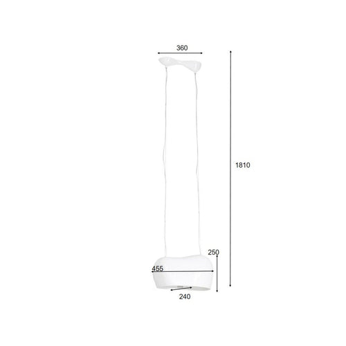 Kare Design Hanglamp Cloud Beam Double 50cm wit