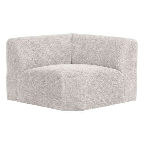 WOOOD hoekelement recht Mojo Base - Wollig - Ecru - 74x105x105