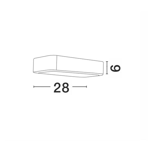 Merano Henderson 2-lichts buiten up-down wandlamp donkergrijs aluminium glas LED 2x6W 1150Lm 3000K IP54 2-zijdig licht