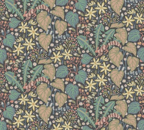 Borastapeter fotobehang bladeren vergrijsd blauw - 294 x 265 cm - 660833