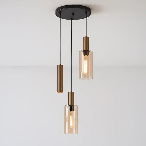 Highlight hanglamp Perugia - 3 lichts - 40  x 160   cm - zwart brons - vtwonen shop