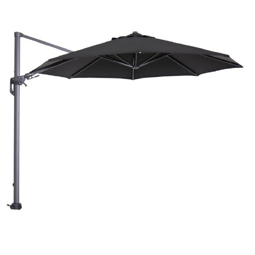 Hawaii parasol - Ø350 cm - carbon black - zwart - vtwonen shop