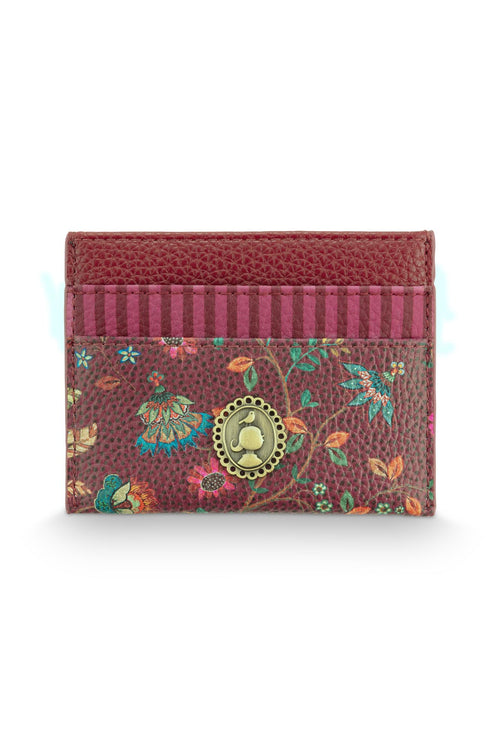 Pip Studio Reisset Flora Bangalore Mini Dames - Donkerroze - 10x7,5 cm / 4,5x10 cm