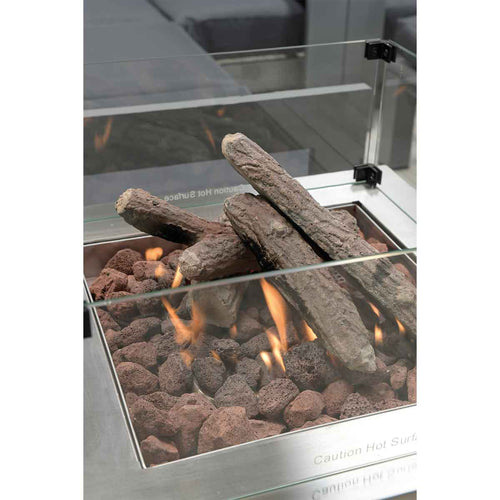 Cozy Living vuurtafel Faro grijs 60x60 cm - gas - vtwonen shop