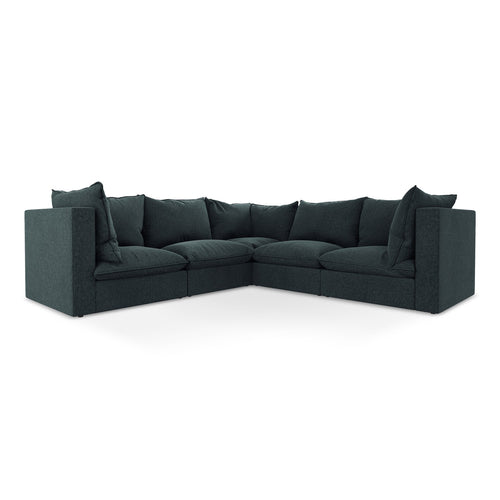 LaMiaSofa Modulaire hoekbank Ravenna - velours - marien - 255x255x77