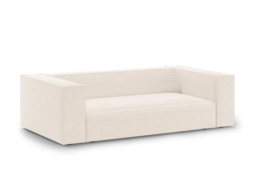 Cosmopolitan Design Bank Arendal 2-zits, chenille lichtbeige - 102x180x70cm