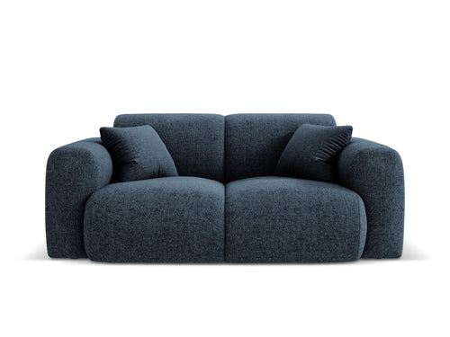Cosmopolitan Design Bank Nolio 2-zits, chenille, koningsblauw - 95x170x72cm