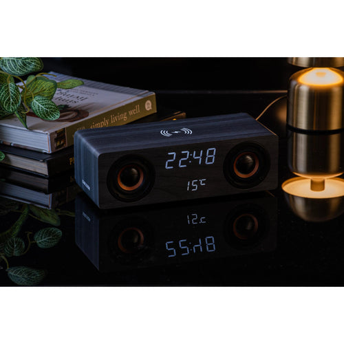 Karlsson wekker Classic BT - zwart - 25x10.2x8cm - vtwonen shop