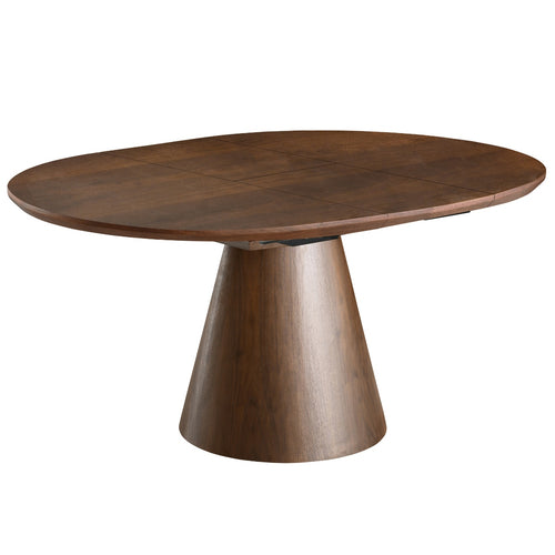 Giga Meubel Eettafel Sivan - Walnoot - Uitschuifbaar - Ø120/160cm - vtwonen shop