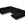 Cosmopolitan Design Panoramische hoekbank links Vienna 7-zits, flueel, zwart - 235x330x95cm