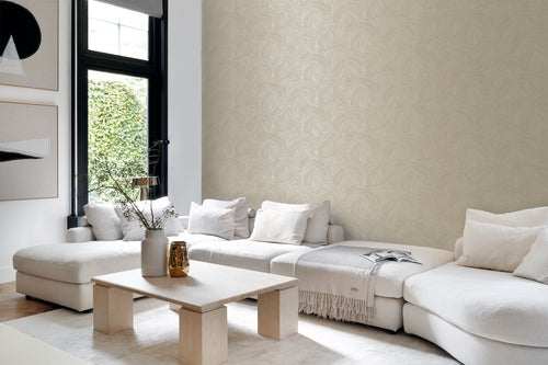 Origin Wallcoverings behang tropische bladeren taupe - 53 cm x 10.05 m - 348024 - vtwonen shop