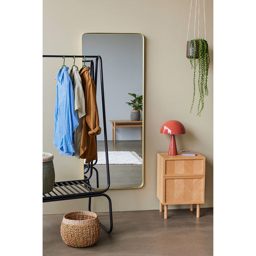 Hübsch hangende potten Bloom - canvas/katoen/ijzer - ø17xh16, ø21xh20, ø25xh24cm - vtwonen shop