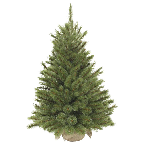 Triumph Tree Forest Frosted Kunstkerstboom H90 x D62 cm - Kunstboom in Jute Zak - Kunst Kerstboom voor Binnen - 106 Tips - Groen