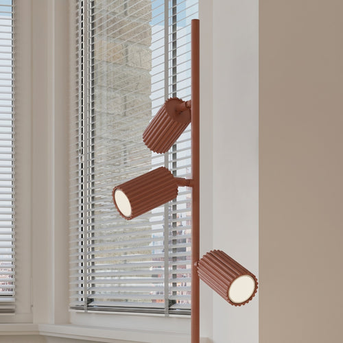 Sollux Lighting Vloerlamp KARBON 3 rode oker - 30x30x155cm