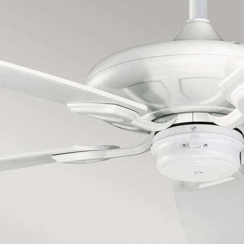 152 cm Deckenventilator mit Zugkette und 5 Flügeln, Mattweiß