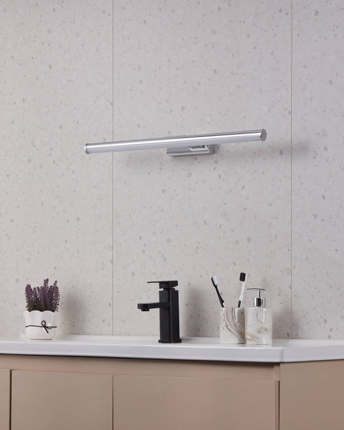 EGLO wandlamp Vadumi - led - 60 cm - grijs/wit
