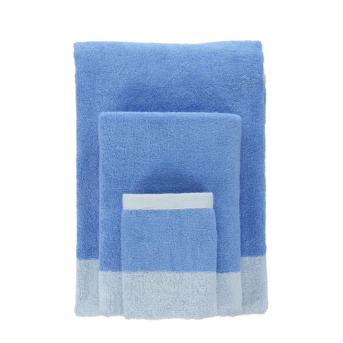 Ona - Handdoek 30x50cm ocean blue Pixie - Set van 2