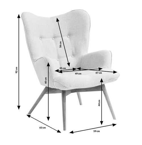 Kare Design Fauteuil Vicky fluweel grijs - vtwonen shop
