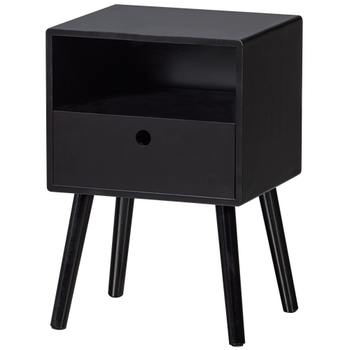 WOOOD nachtkastje Ozzy - Hout - Zwart - 53x36x30 - vtwonen shop