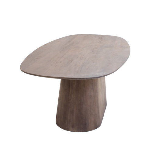 Giga Meubel Eettafel Stijn - Deens Ovaal - Mangohout - Donkerbruin - 220cm - vtwonen shop