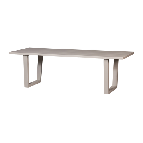 WOOOD tuintafel Bear & tuinstoelen Fowl - Aluminium - Zand - 75x240x87