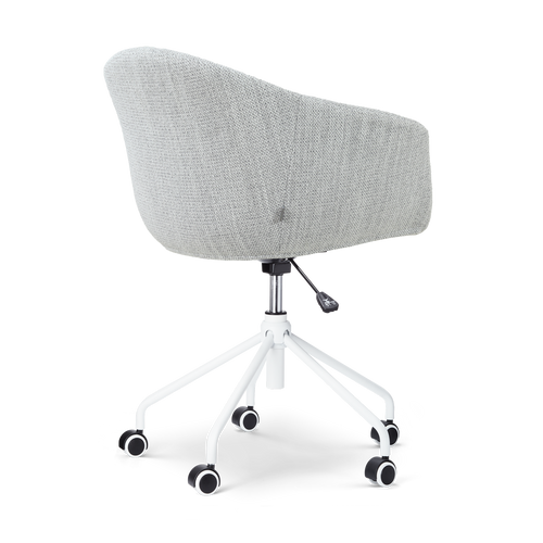 Nolon Nout-Otis bureaustoel grijs melange - wit onderstel - vtwonen shop