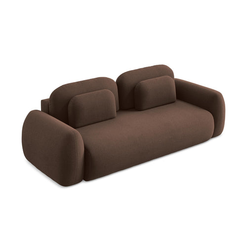 LaMiaSofa 3-zits slaapbank Ferretti - bouclé - taupe - 266x121x95