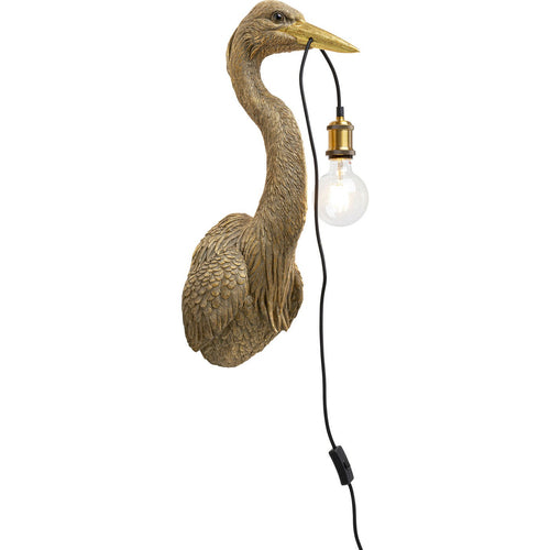 Kare Design Wandlamp Heron Gouden