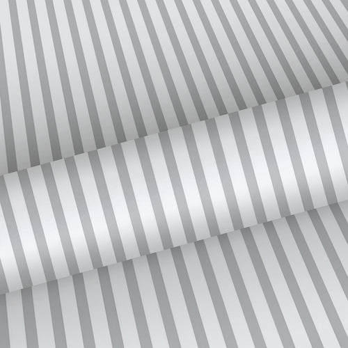 Sanders & Sanders behang strepen grijs en wit - 53 cm x 10 m - 640418