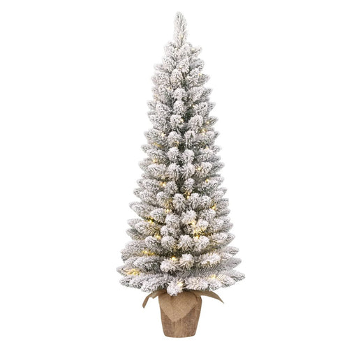 Black Box Trees Gerlos Kunstkerstboom met Verlichting - Kunstboom H120 x D51 cm - Kunst Kerstboom met Besneeuwde Takken - Kerstdecoratie voor Binnen -
