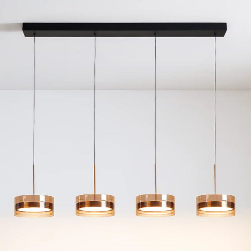 Highlight hanglamp Enzo - 4 lichts - 117  x 160   cm - zwart