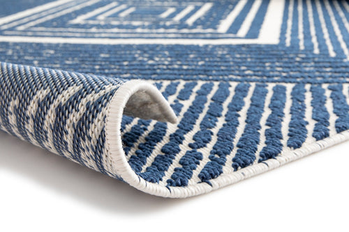 AFK Living vloerkleed Hamptons - voor binnen en buiten - blauw - 160 x 230 cm