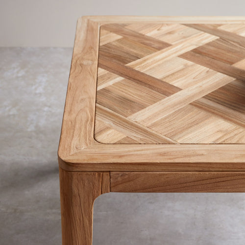 Tikamoon Tafel van gerecycled massief teakhout voor 4/6 personen - Naturel - vtwonen shop