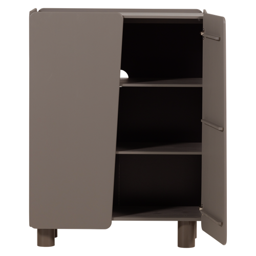WOOOD opbergkast 2-deurs Root - Grenen - Truffel Bruin - 135x100x45